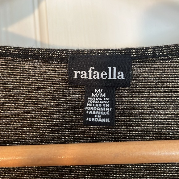 3/4 sleeve | gold and black | blouse | Size Medium - Picture 3 of 6